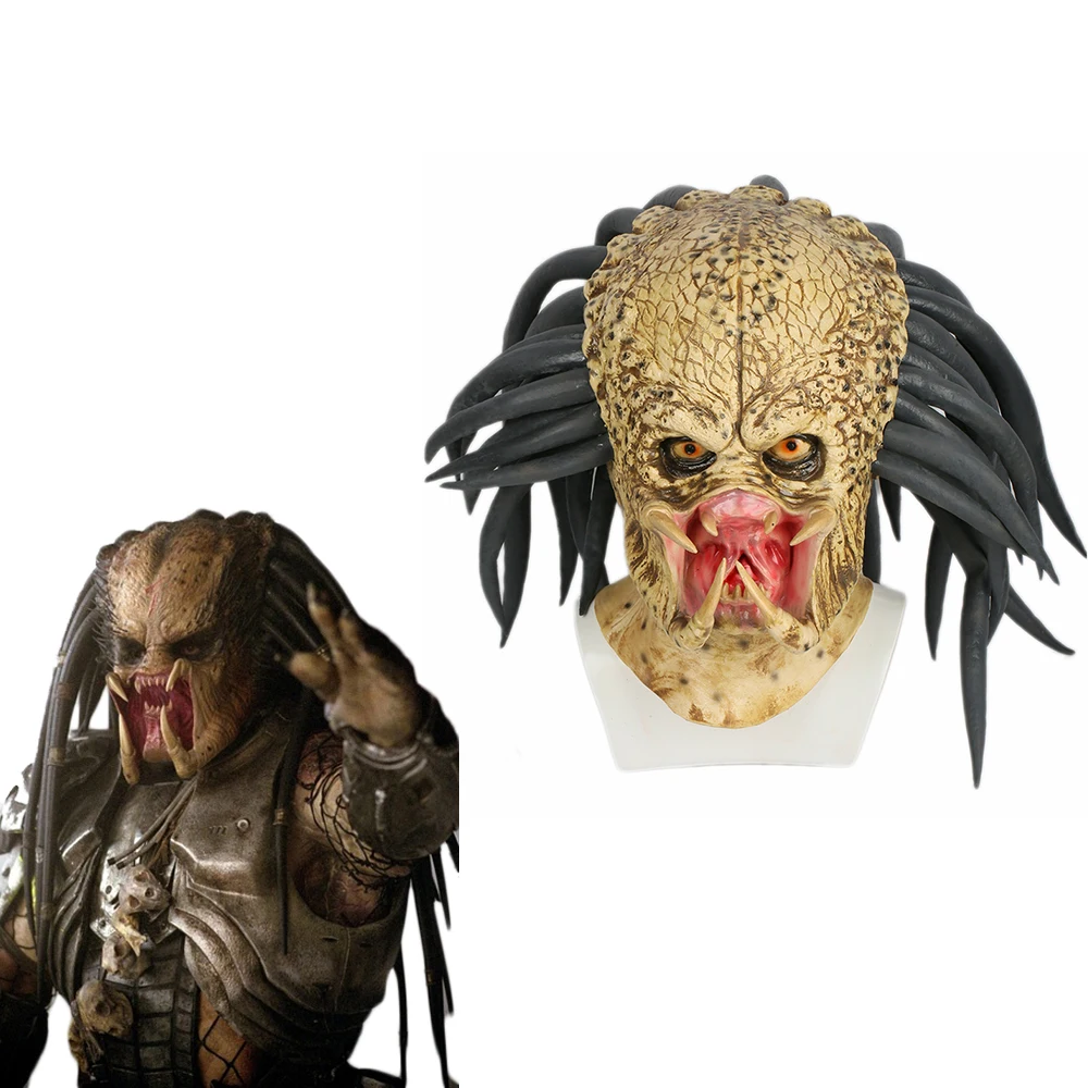 XCOSER Alien Predator, маска для косплея, маска на всю голову, Стильный шлем, костюм на Хэллоуин, реквизит для праздника, вечеринки, аксессуары для косплея