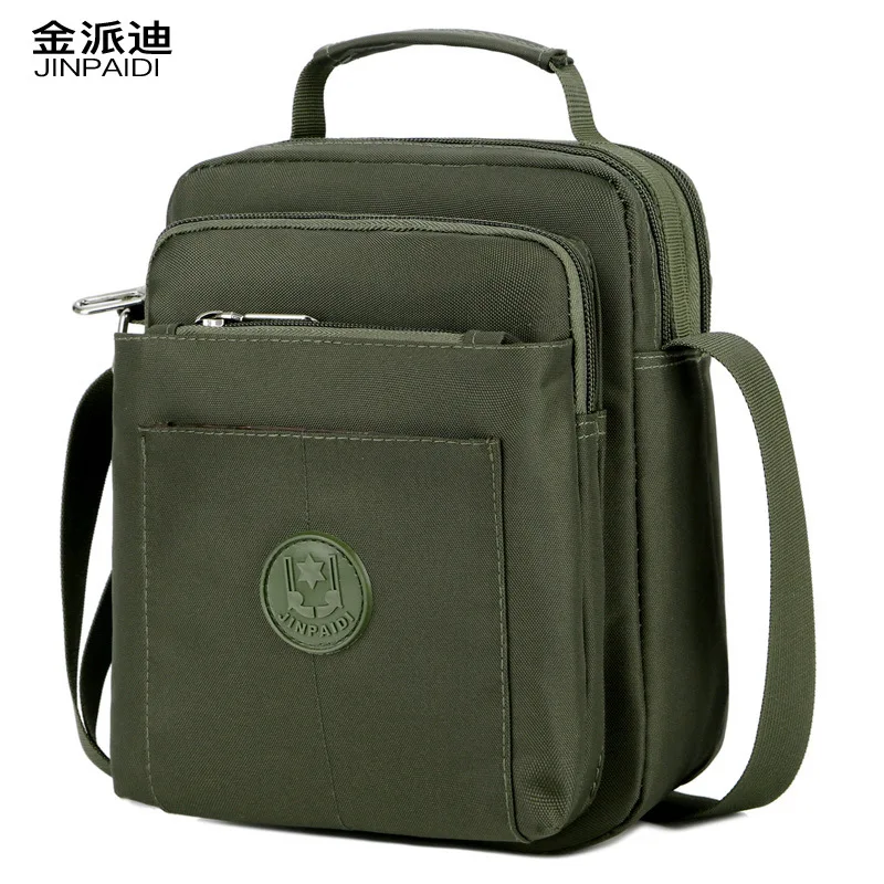 

New Style Men Fashion Casual Shoulder Handbag Large Capacity Multi-Compartment Anti-Spillage Nylon Fabric Shoulder Bag