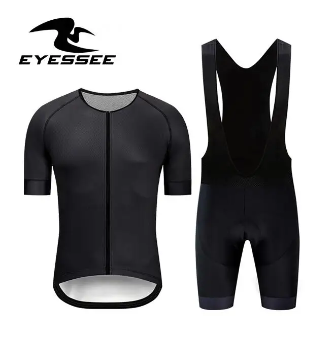 bib kits EYESSEE, Мужская велосипедная одежда, 9 цветов, летняя, короткий рукав, Джерси, Одежда MTB, комплект одежды, велосипедная одежда, дорожный костюм, одежда для велоспорта - Цвет: bib kits