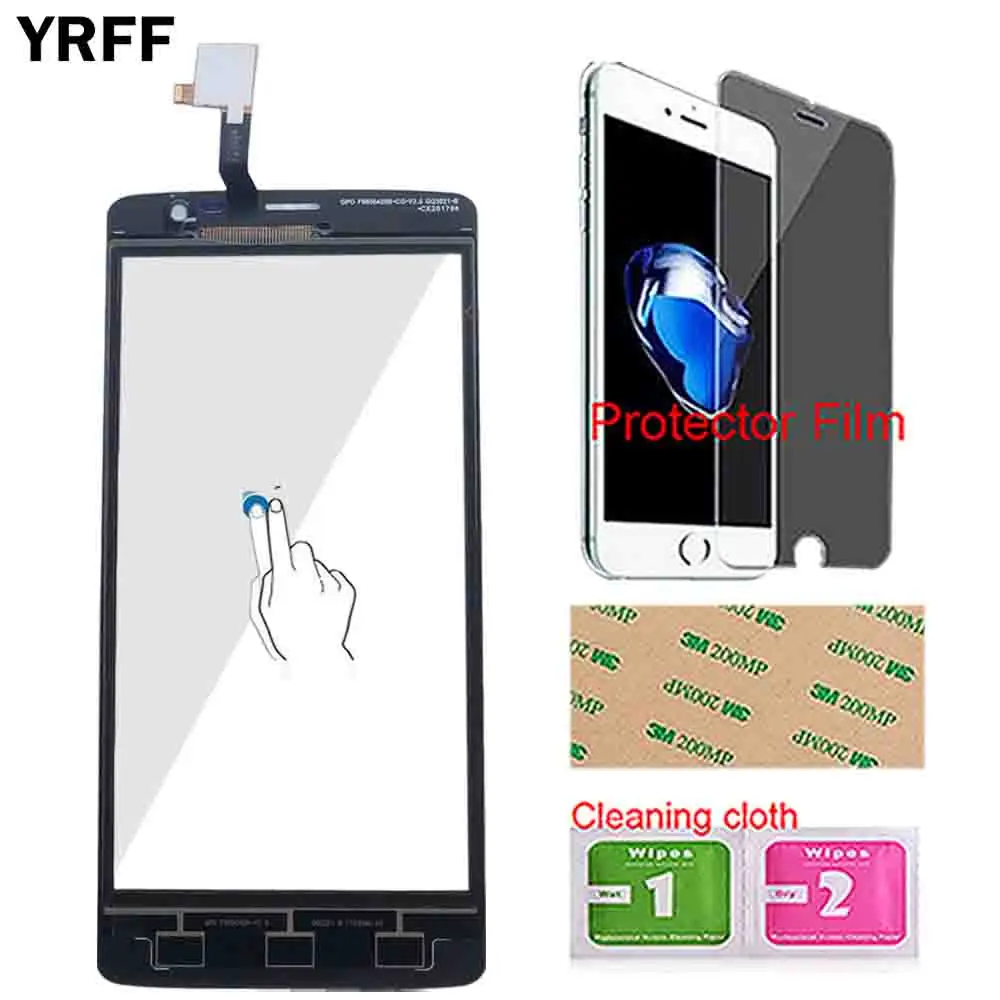 Датчик сенсорного экрана для Ulefone: Чистота облегченный дигитайзер панель экрана стекло Ремонтная сборка инструменты протектор пленки салфетки