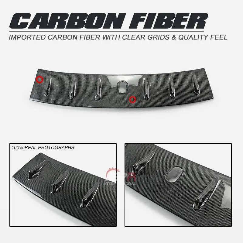 

For Lexus IS200 Carbon VTX Style Rear Roof Window Spoiler Lip Generator Wing