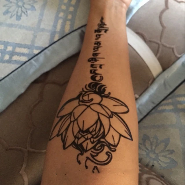 Lotus Flower Bomb Tattoo