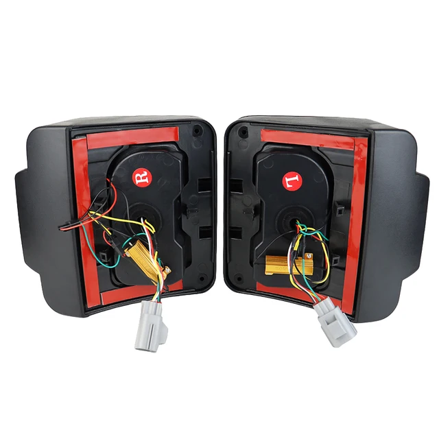 Protezioni Fanali Posteriori Per Jeep Wrangler JK 2007-2018 - Stile Cromato, Colore Nero - Foto 12