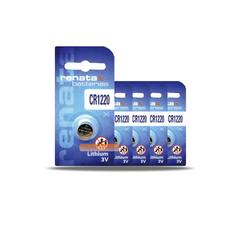 Рената литий Батарея CR1220 3V% 100 бренд renata 1220 Батарея