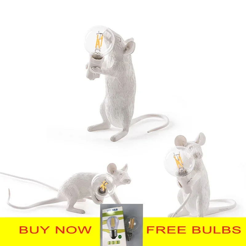 Cute Mouse Figure LED Table Lamp Lighting4Home