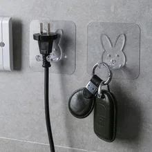 Double Hook Hook Bathroom Kitchen Wall Hanging Hook Key Chain Home Original Creative Umbrella Stand Door Clothes Decoration Hook