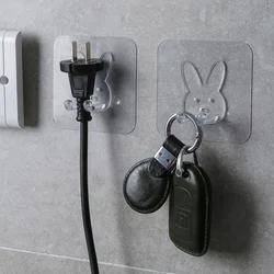 Double Hook Hook Bathroom Kitchen Wall Hanging Hook Key Chain Home Original Creative Umbrella Stand Door Clothes Decoration Hook