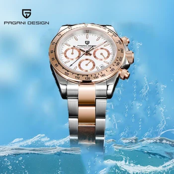 

2020 New PAGANI DESIGN Wath Men Top Brand Luxury waterproof quartz watches chronograph gold Stainless Steel Men Wristwatcch