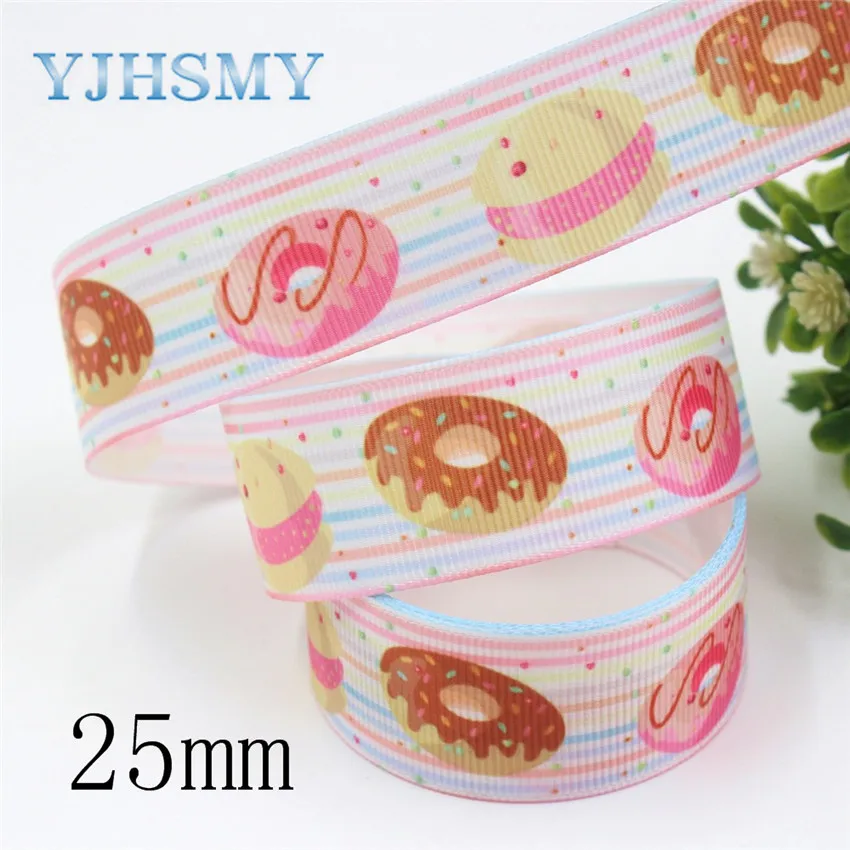 YJHSMY, I-191007-2382, 25/38 мм 10 ярдов торт grosgrain ленты, Свадебная вечеринка, на низком каблуке, с декоративным бантом кепки DIY аксессуары украшения материал - Color: I-191007-2382