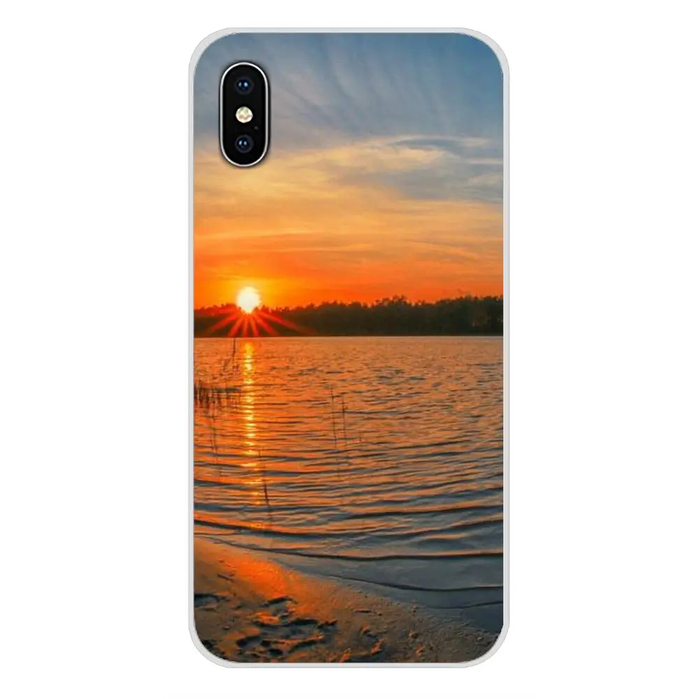 Для Xiaomi Redmi 4A S2 Note 3 3S 4 4X5 Plus 6 7 6A Pro Pocophone F1 море небо песчаный пляж Закат аксессуары чехлы для телефонов