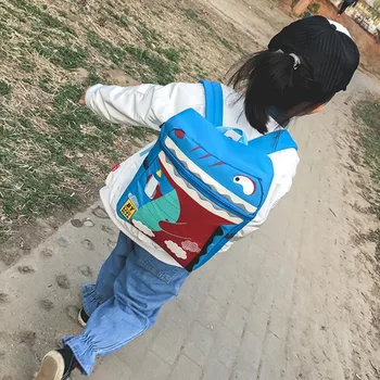 

Fashion Children Casual Kids Preschool Oxford Waterproof Backpack Kindergarten Mini Cartoon Day-pack