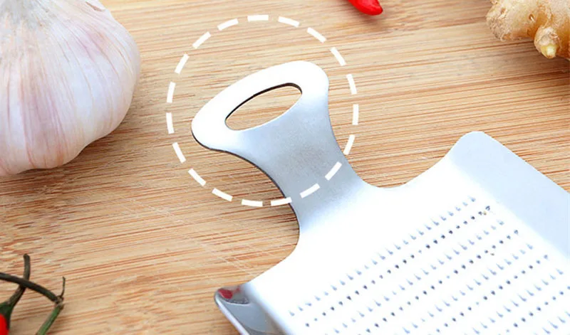 1pc Ginger Garlic Wasabi Grater Crusher Garlic Press Device Chopper Cutter Garlics Peeler Kitchen Tools Stainless Steel