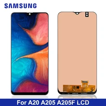 6,4 ''ЖК-дисплей для samsung A20 A205 SM-A205F A205FN ЖК-экран A205GN A205S A205YN ЖК-экран дигитайзер сборка
