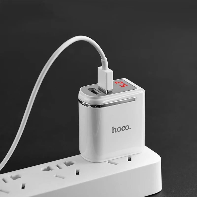 HOCO C39 10 шт./лот 5 в 2.4A USB зарядное устройство для iPhone 11 Xs Max США вилка настенное зарядное устройство адаптер для samsung Xiaomi huawei