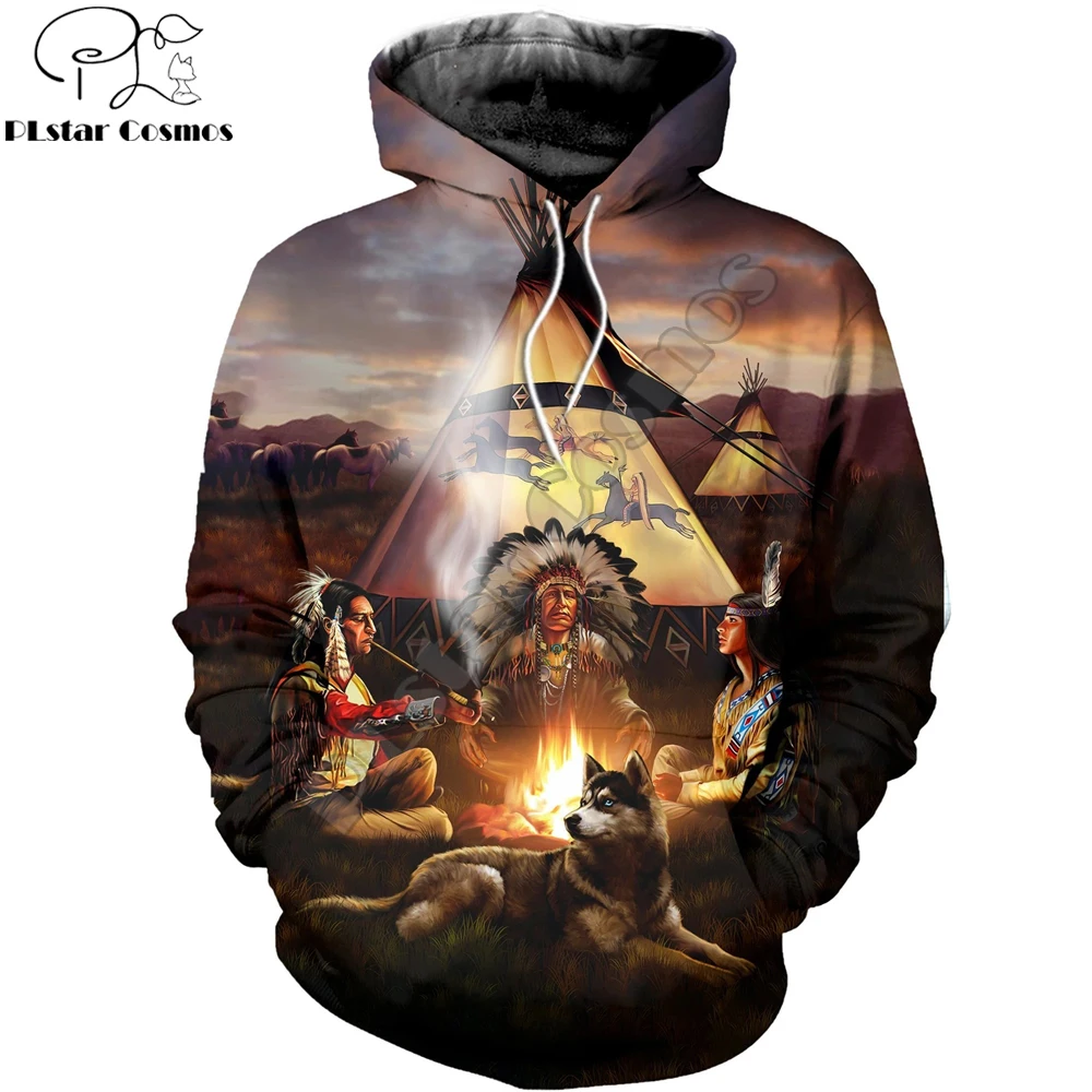 2020 mode Herren Hoodies Native Indian Kleidung 3D Gedruckt Hoodie Harajuku Streetwear Unisex Casual Jacke Trainingsanzug YY007