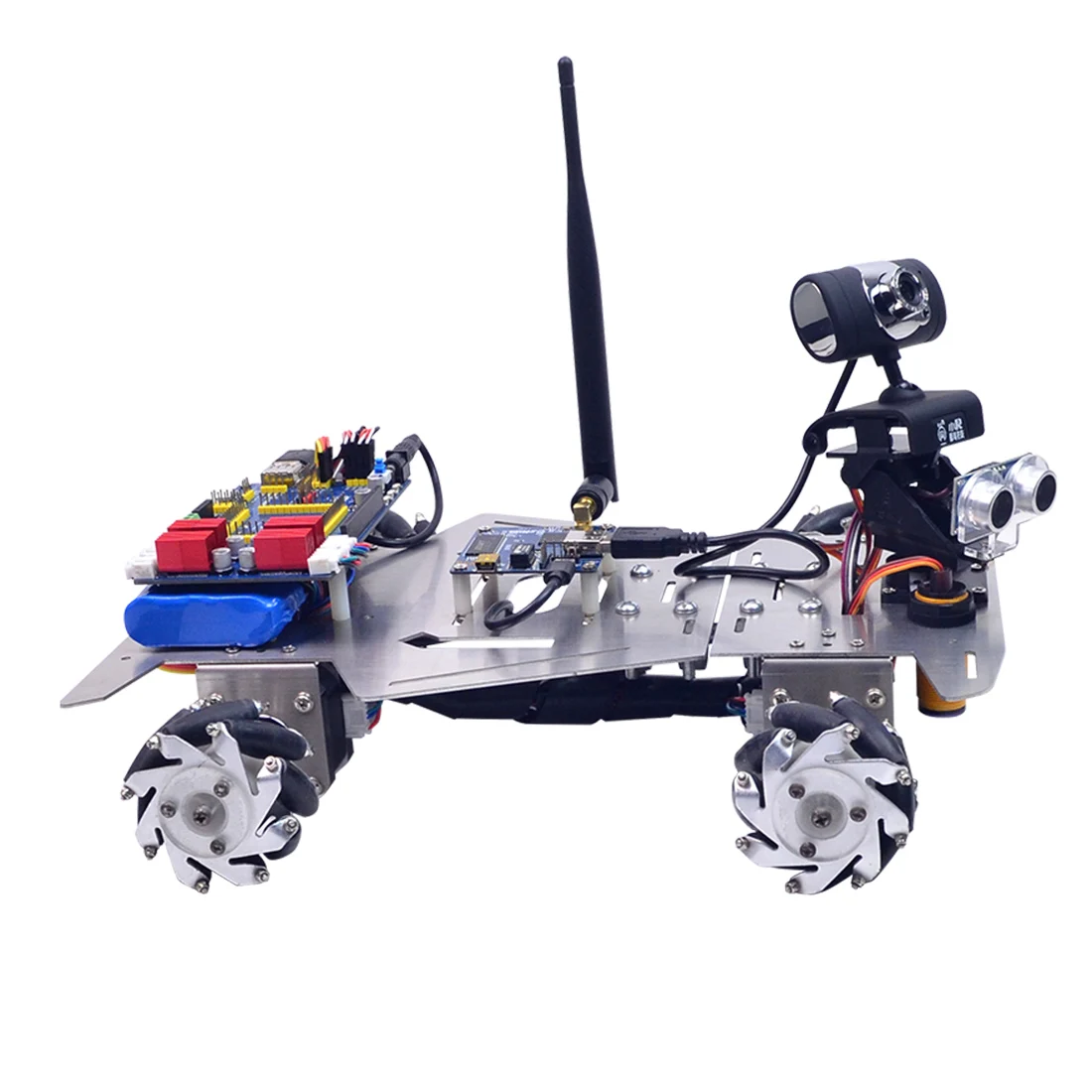 XR Master omnidirectionnel Mecanum roue Robot cerveau-formation jouet enfants éducation jouets-WIFI + Bluetooth Version/WIFI Version