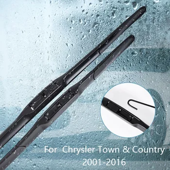 

Wipers Blade For Chrysler Town & Country 2001 2002 2003 2004 2005 2006 2007-2016Car Accessories For Auto Rubber Windscreen Wiper