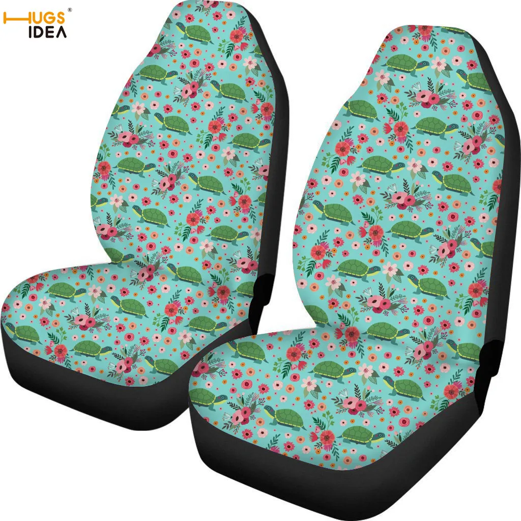 HUGSIDEA, 2 шт., 3D милый чехол для сиденья с принтом мопса, животное, цветочный пазл, защитный лист для автомобиля, милый Бульдог, собака, чехол для авто