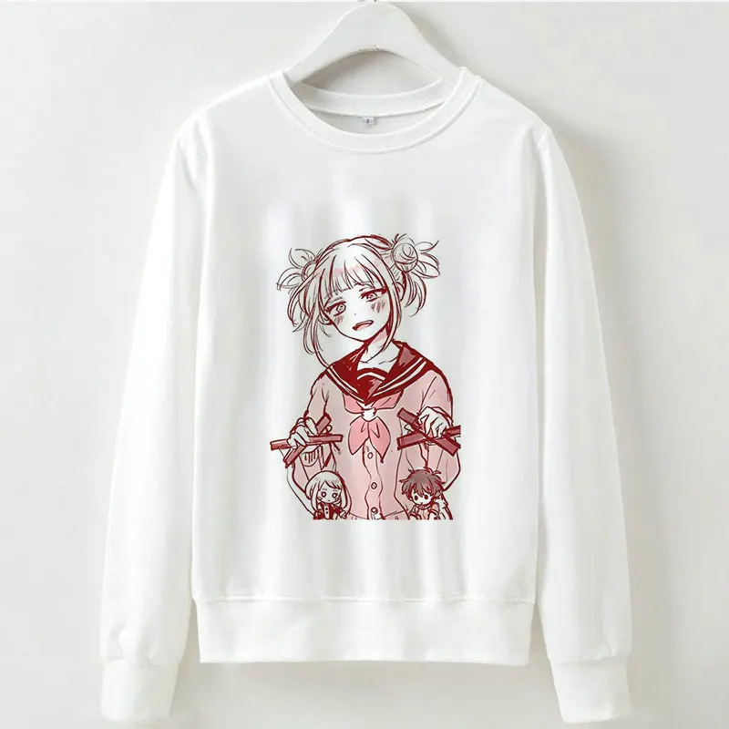 Toga Himiko толстовки Толстовка Осень Зима My Hero Academy аниме с длинными рукавами Kpop Vogue Harajuku Ahegao мультфильм печати женщин