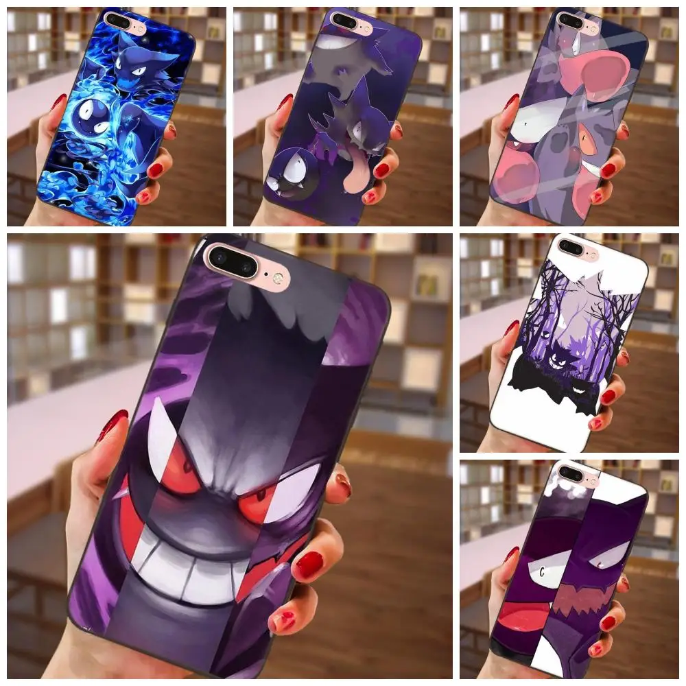 Мягкий чехол для мобильного телефона c Gastly Haunter генгар huawei Honor 5A 6A 6C 7A 7C 7X 8A 8C 8X9 10 P8 P9