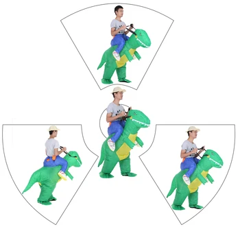 

New Inflatable Dinosaur T REX Costume Jurassic World Park Blowup Dinosaur Cosplay Inflatable Costume Party Costume For Adult