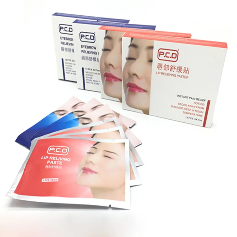 Microblading 12pcs Repair Cream Strong Tattoo Care Lips Eyebrow Paster For Permanent Make Up Accessories | Красота и здоровье