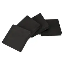 4 pièces Machine à laver carrée Anti Vibration tampon réfrigérateur muet tapis Machine à laver Anti choc Vibration meubles tampons