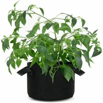 

6Pcs Felt Grow Bags Garden Non-Woven Aeration Planting Bag Plant Pot Container