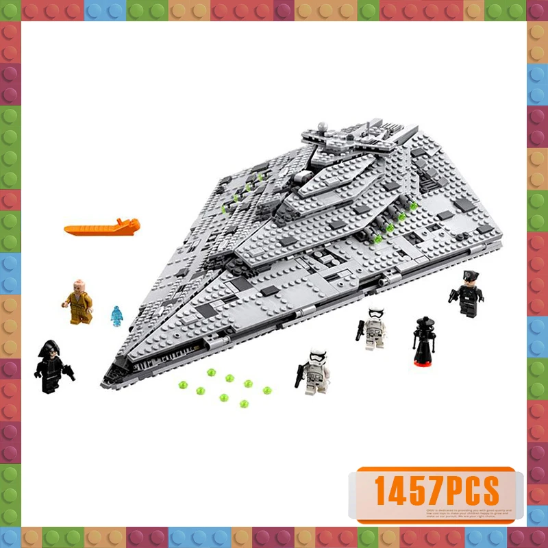 

1457pcs 10901 First Order Star War Destroyer Costruzion Model Compatible with Legoinglys Starwars Building Blocks Bricks Toys