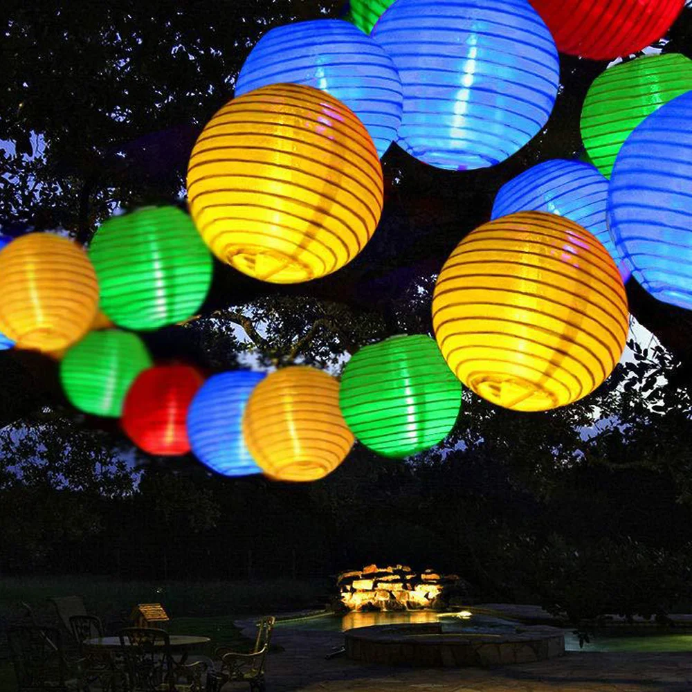 

PAMNNY 6.5M 30LED Outdoor Solar Garden Light IP65 Waterproof Patio Lantern For Holiday Christmas Decoration Fairy String Lights