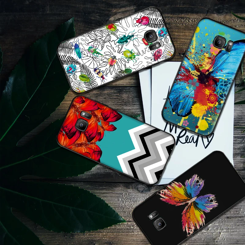 Для samsung M10 M20 M30 S6 S7 Edge S10 S9 S8 PLUS чехол милый животное пчела искусство | Мобильные