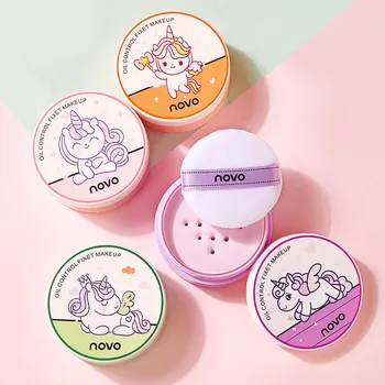 

Cartoon Pressed Powder Matte Makeup Control Oil and Make Up Precious Double-sided Velvet Puff Not Easy To Take Off Waterproof
