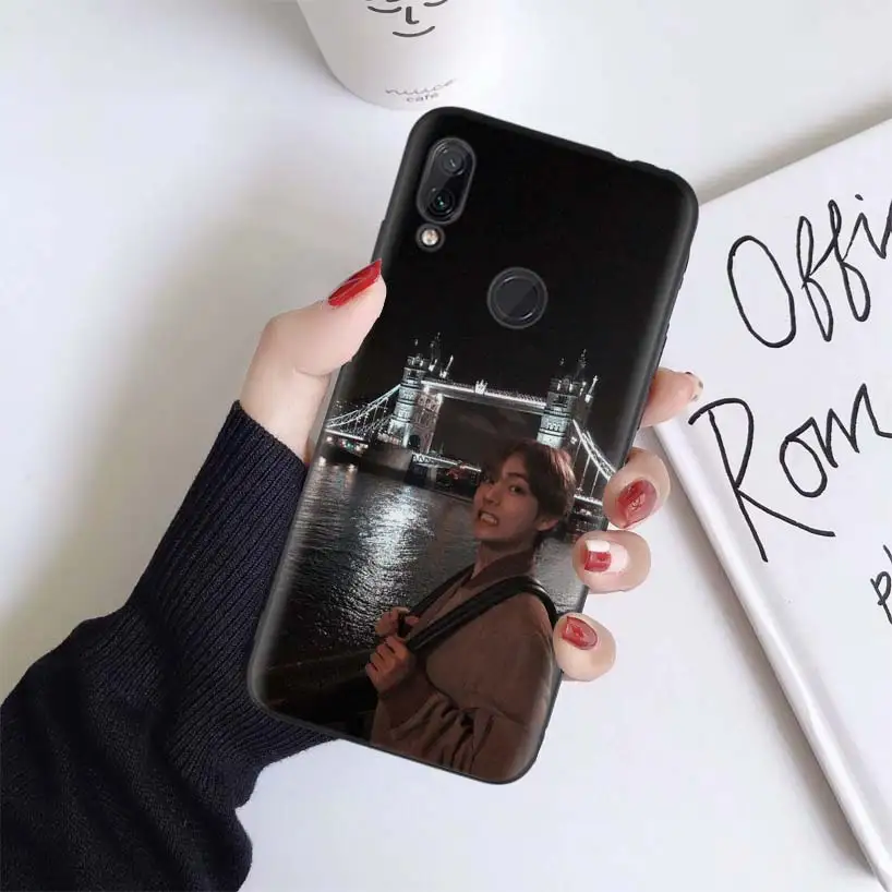 Kpop Kim V Taehyung чехол для Xiao mi Red mi Note 7 8 K20 7S 7A 6 6A Pro S2 5 mi Play 9T CC9 E A1 A2 Lite F1 мягкий чехол для телефона