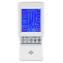 Tcov HCHO CO2 PM2.5 Intelligent numérique LCD détecteur de formaldéhyde portable maison qualité de l'air compteur dioxyde de carbone analyseur de gaz