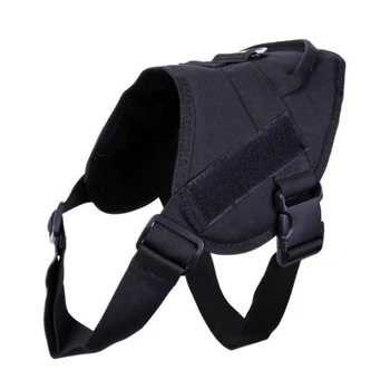 

Military Police Tactical Dog Vest Nylon Patrol Waterproof Service Dog Vest Harness Training Hiking Outdoor Sports Hunting Gear