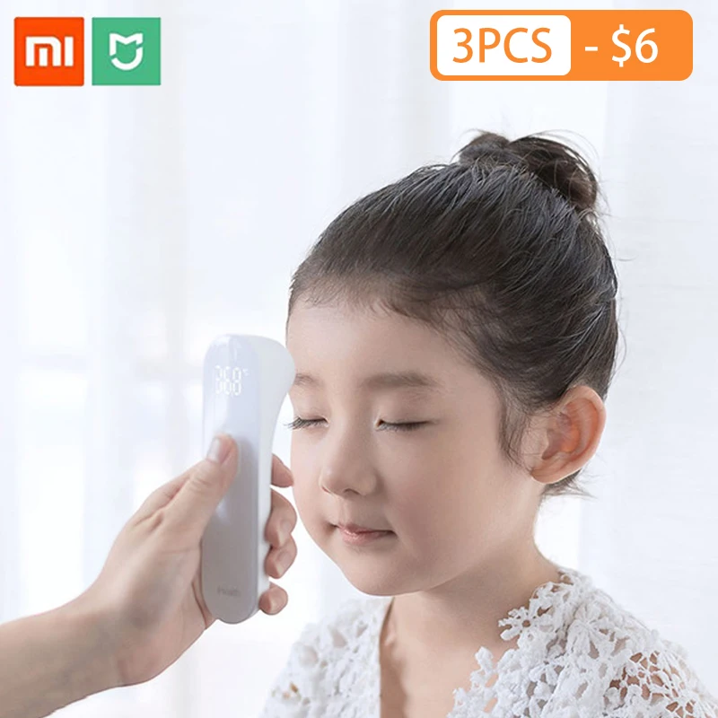 Mijia iHealth термометр светодиодный Бесконтактный цифровой инфракрасный Лоб термометр для тела для детей и взрослых
