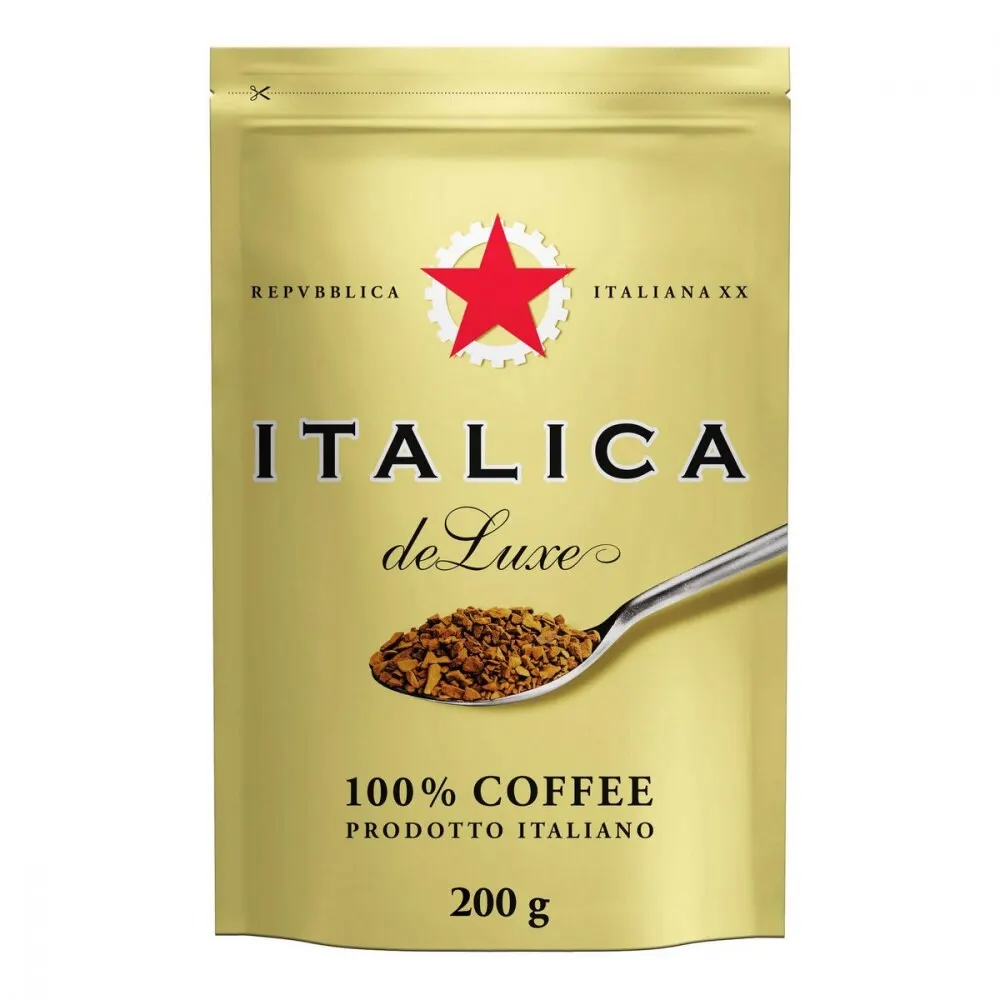 Coffee Italica &quotde luxe" soluble 100 gr | Продукты