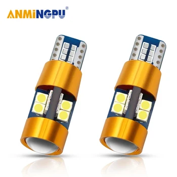 

ANMINGPU 2x Car Led Signal Lamp Led W5W 194 168 Bulbs 3030SMD T10 Led Canbus Clearance Light Reading Lights Interior Lights 12V