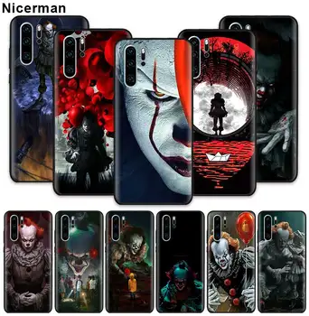 

Pennywise Clown Horror Case for Huawei P20 P40 Lite E P30 Pro P Smart Z Plus 2019 Black Silicone Tampa Phone Coque Cover