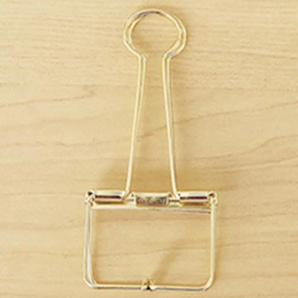 Креативный полый длинный хвост простой металлический зажим железная папка