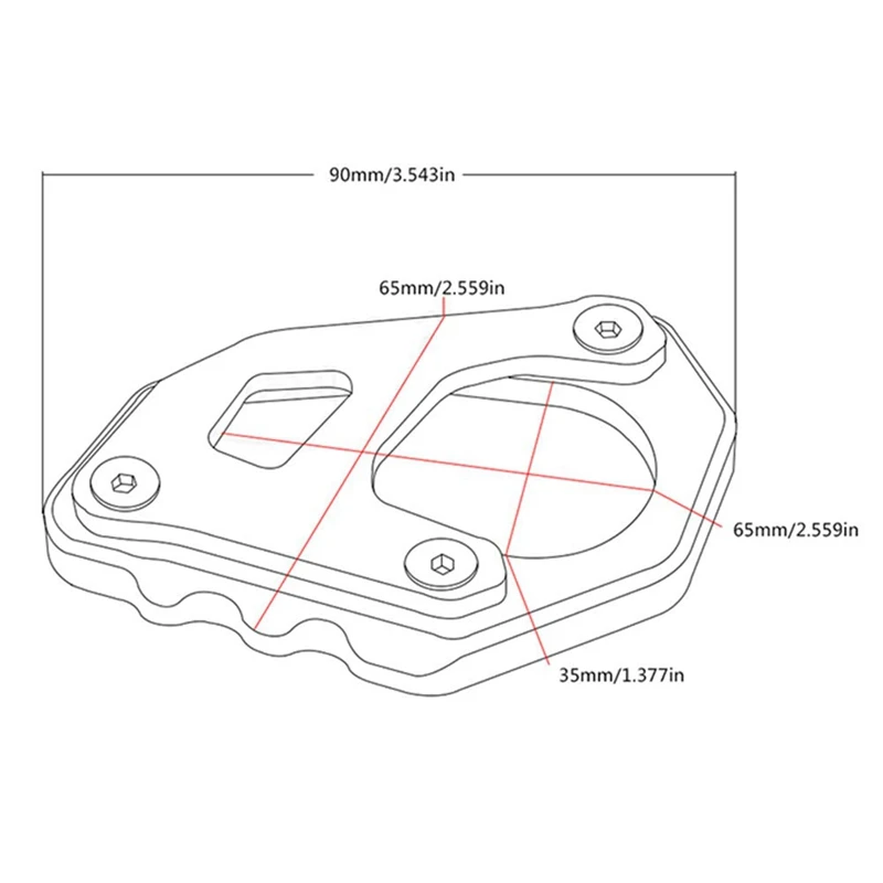 NewKickstand удар боковая стойка расширения пластина замещать для KTM 1050 1090 1190 1290 Приключения 2013