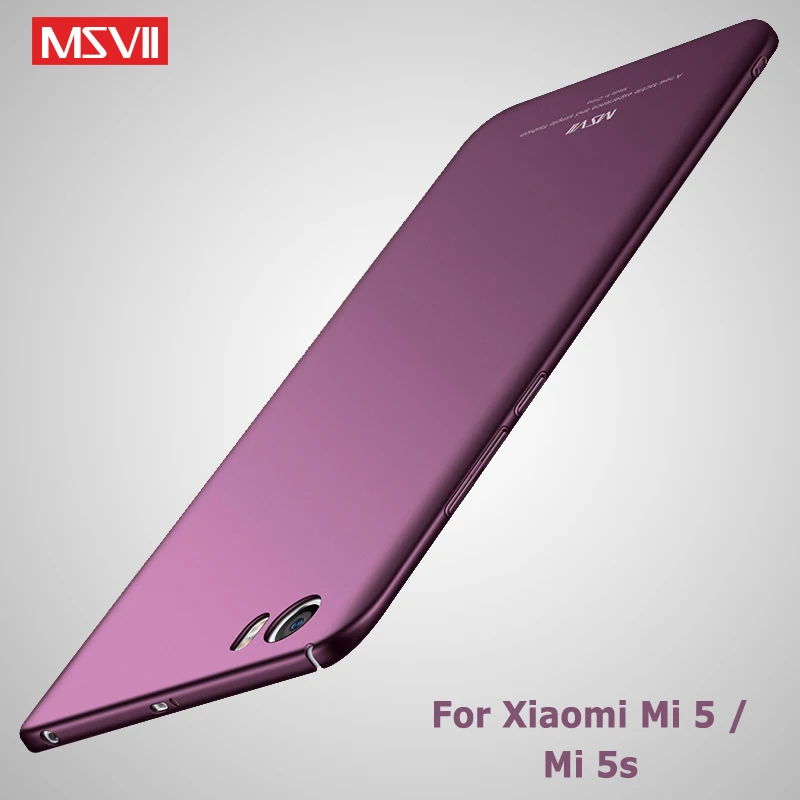 Mi5 чехол MSVII Silm матовый для Xiaomi Mi 5 s Чехол Xiomi M5 5S Global Hard PC Mi5s чехлы телефонов |