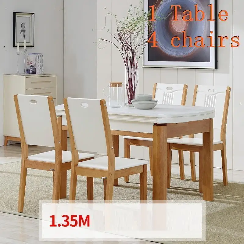Набор Juego Pliante Sala De Jantar Marmol Tafel Tisch Yemek Masasi Comedores Mueble Wood Mesa Comedor Tablo стол обеденный стол - Цвет: Version K