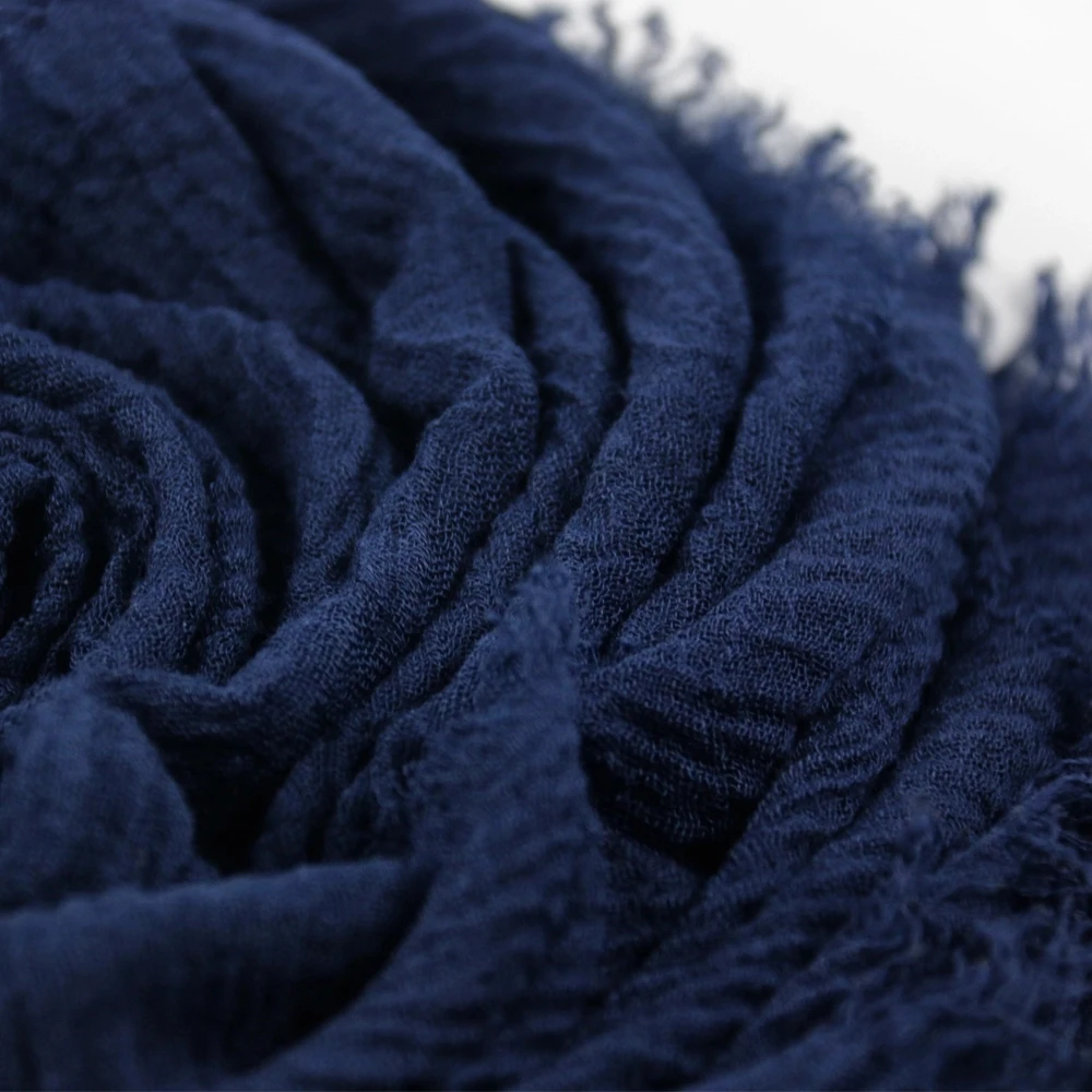 Muslim Fashion Women Crinkle Hijab Scarf Soft Solid Head Scarves Turban Shawls and Wraps Hijab femme musulman kopftuch