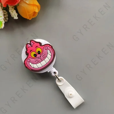 New Cute Cartoon Retractable Pull Badge Reel ID Lanyard Name Tag Card Nurse Badge Holder lovely Kids Reels Office Supplies - Color: 25