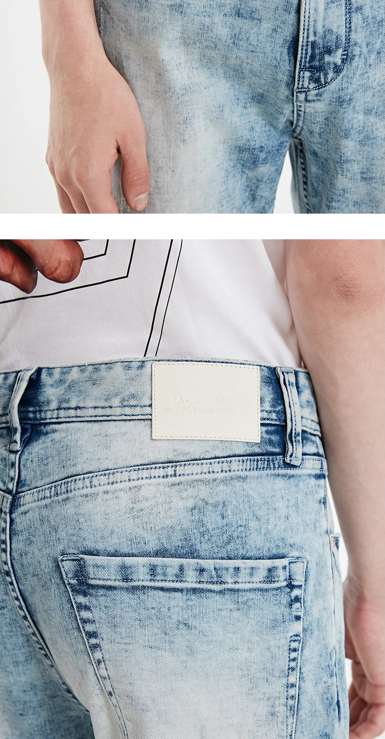JackJones мужские зимние обтягивающие потертые вымытые джинсы мужская одежда | 219132513