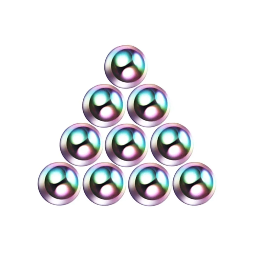 Body Piercing Jewelry 10pcs Stainless Steel Jewelry Spare Accessories DIY Ear Lip Nails Eyebrow Nails Belly Button Replacement Ball Point Cone