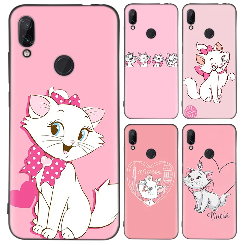 

AristoCats Marie Cat Case for Xiaomi Redmi Note 7 8 K20 7S 7A 6 6A Pro S2 5 Mi Play 9T CC9 E A1 A2 Lite F1 Soft Phone Coque Cove