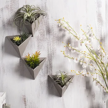 

Silicone Mold for Succulent Plants Concrete Triangular Cement Flowerpot Mould Handmade Craft Bonsai Tool