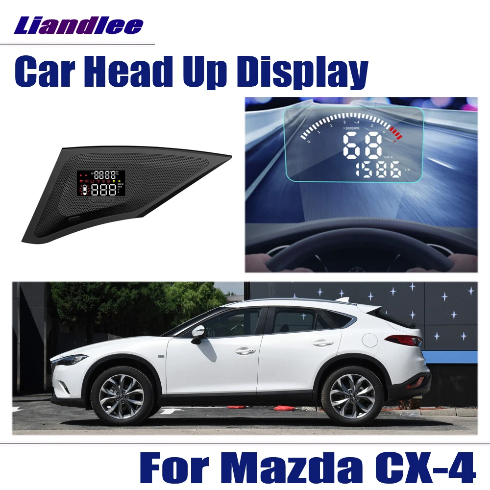 

For Mazda CX-4 2018 2019 Safe Driving Screen Car HUD Head Up Display OBD Speedometer Projector Windshield